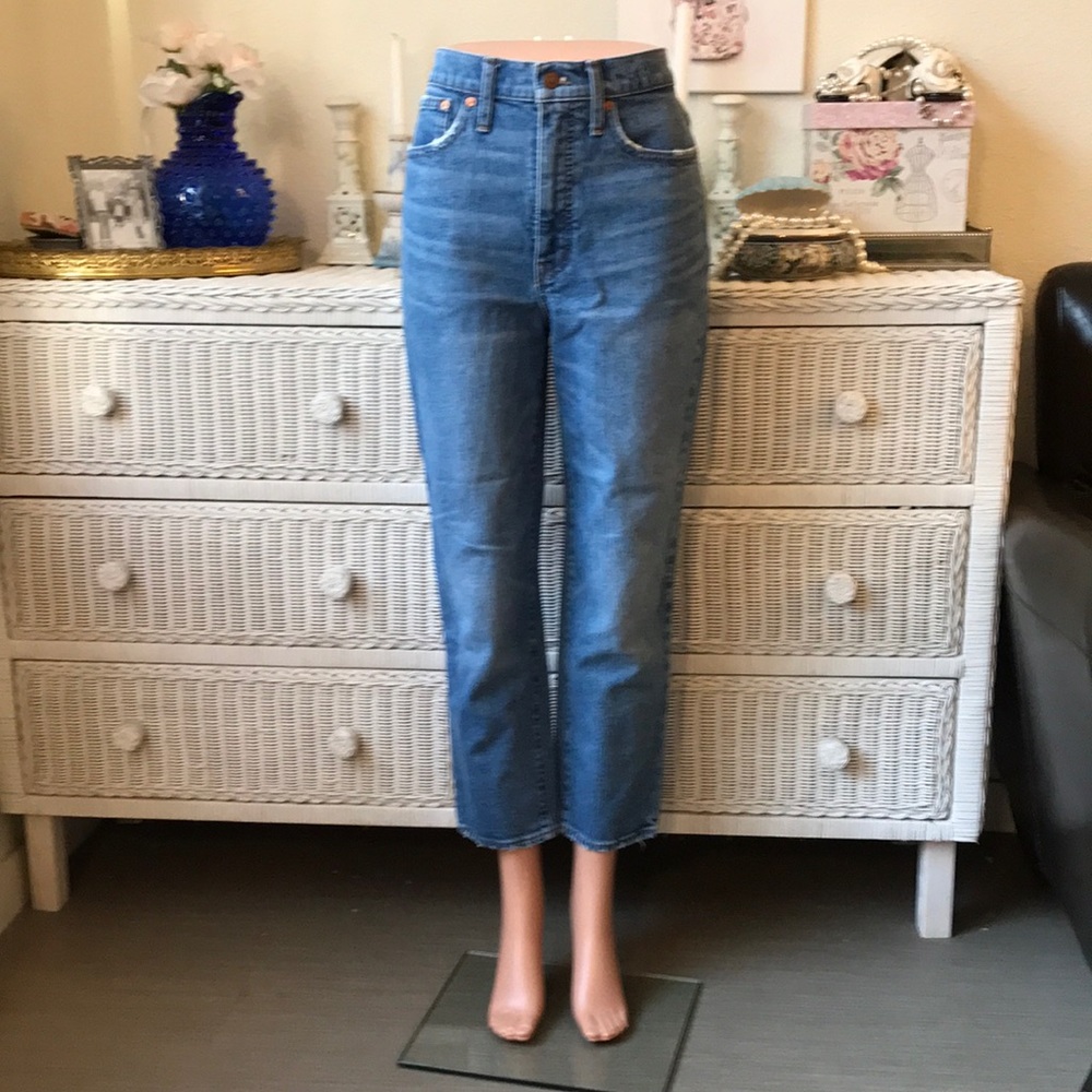 Madewell high waisted classic straight jeans 27